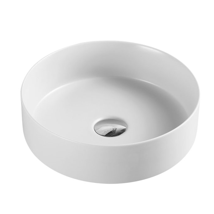 Matte White Round Ceramic Basin POSEIDON (346x346x114)