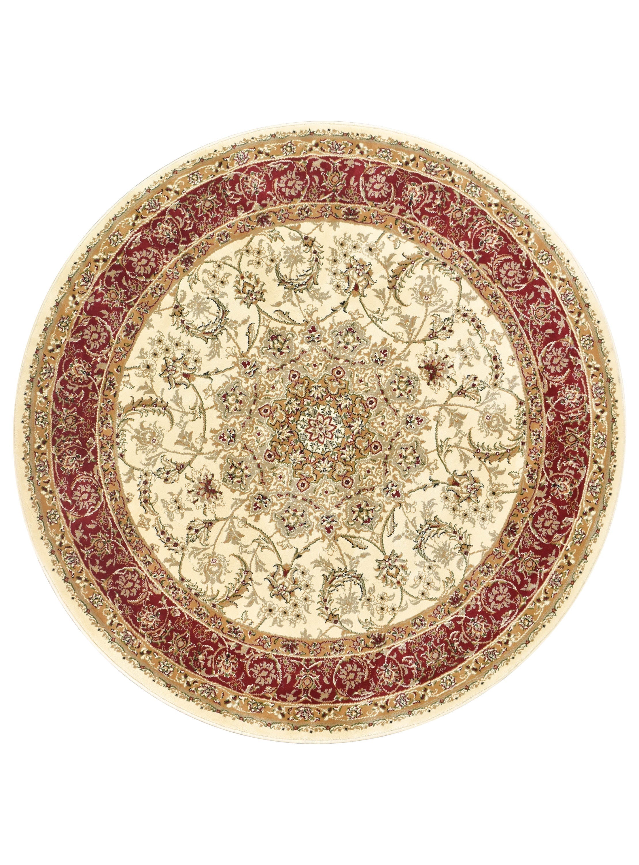 15-inch Cream Red High - quality Granada Runner Rug