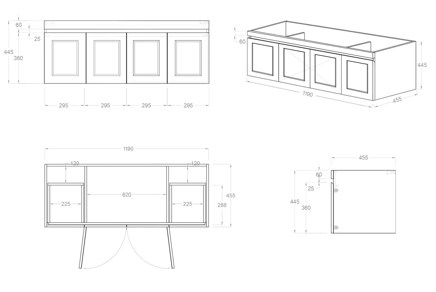 Get the Stylish Hampton Mark II 1200mm Wall - Hung Vanity in Matte White for Your Bathroom