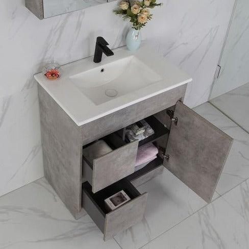 Exclusive LOLA Freestanding Vanity in Stylish Grey - Available in All Sizes