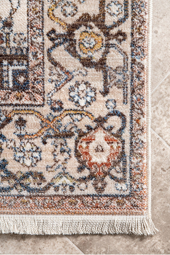 Exclusive Heriz Mushroom Polyester Rug - A Timeless Turkish Masterpiece