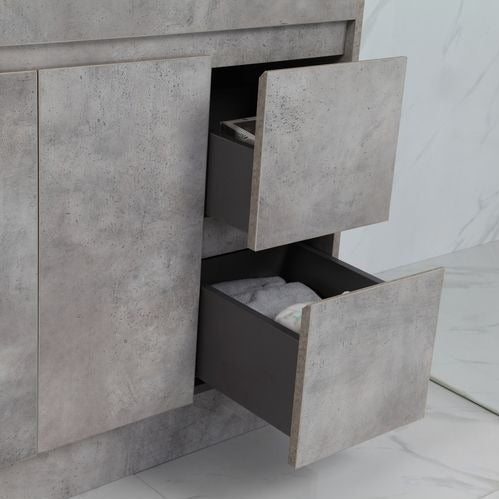Exclusive LOLA Freestanding Vanity in Stylish Grey - Available in All Sizes