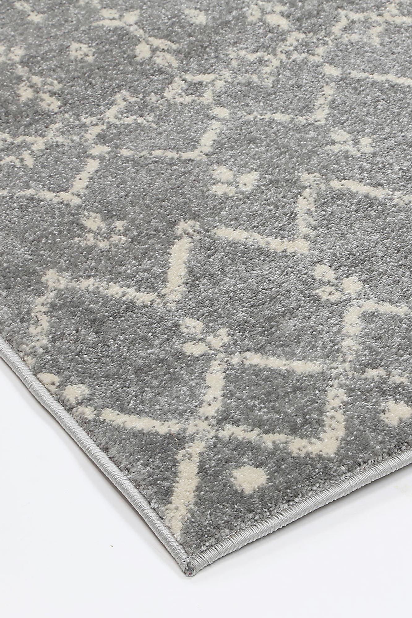 Stunning Cassiday Grey and Ivory Handwoven Rug
