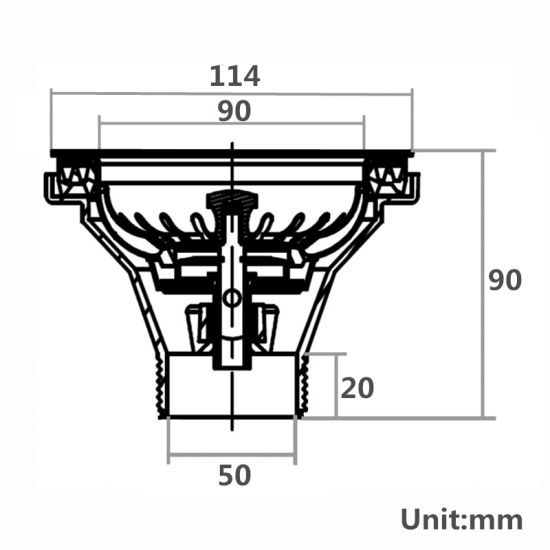 Hot Deal: 90/114mm Chrome Kitchen Sink Waste
