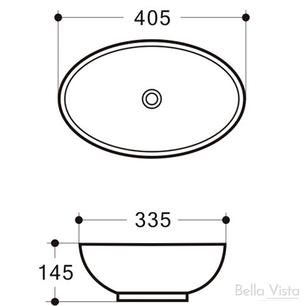 Black Gemini Basin (405 x 335mm) - A Stylish Bathroom Upgrade
