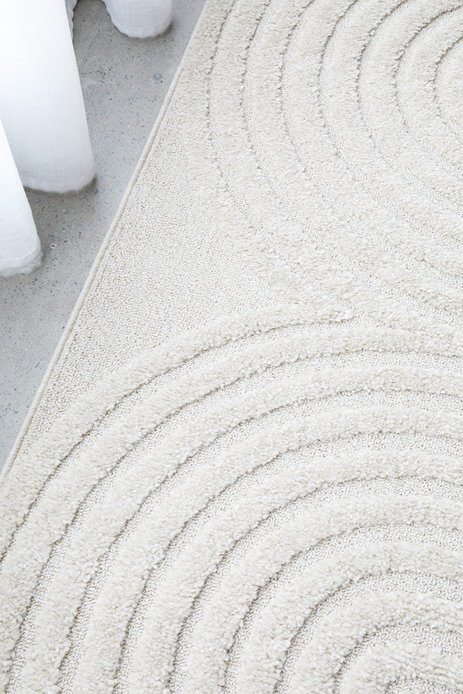 Hot! Lotus Abbey White Modern Runner Rug