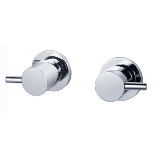 Modern Chrome Round Pentro Shower Taps Set with Solid Brass Construction
