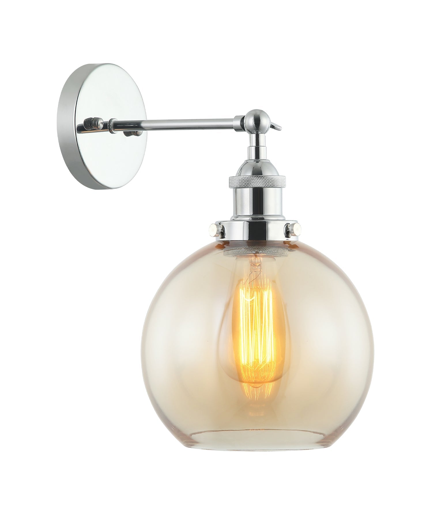 PESINI: Stylish Interior Swing Arm Wall Lights with Antique Brass/Chrome Highlight