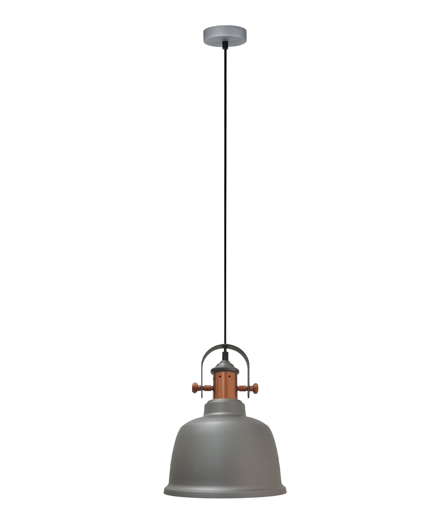 ALTA Industrial Pendant Lights with Bell Shape and Copper Highlights - Ideal for Interior Spaces