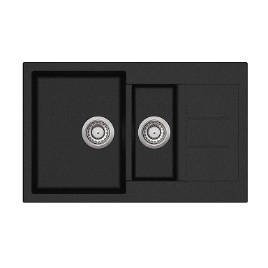 ALEKSANDER Granite Double Bowl Kitchen Sink 800X500X200MM - Premium Quality!