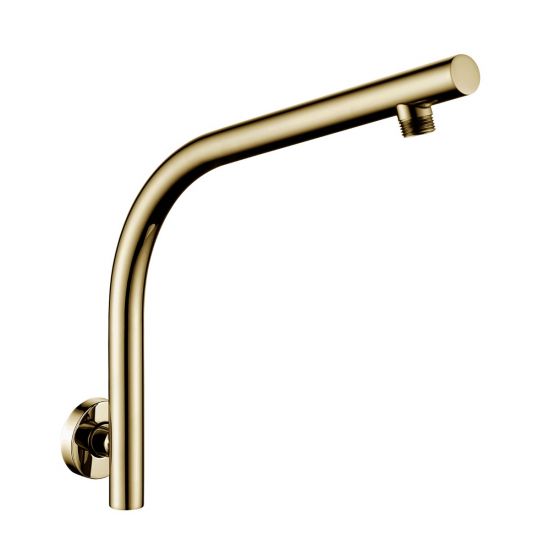 PENTRO Brushed Yellow Gold Wall - Mounted Shower Arm: 15 - Year Warranty!
