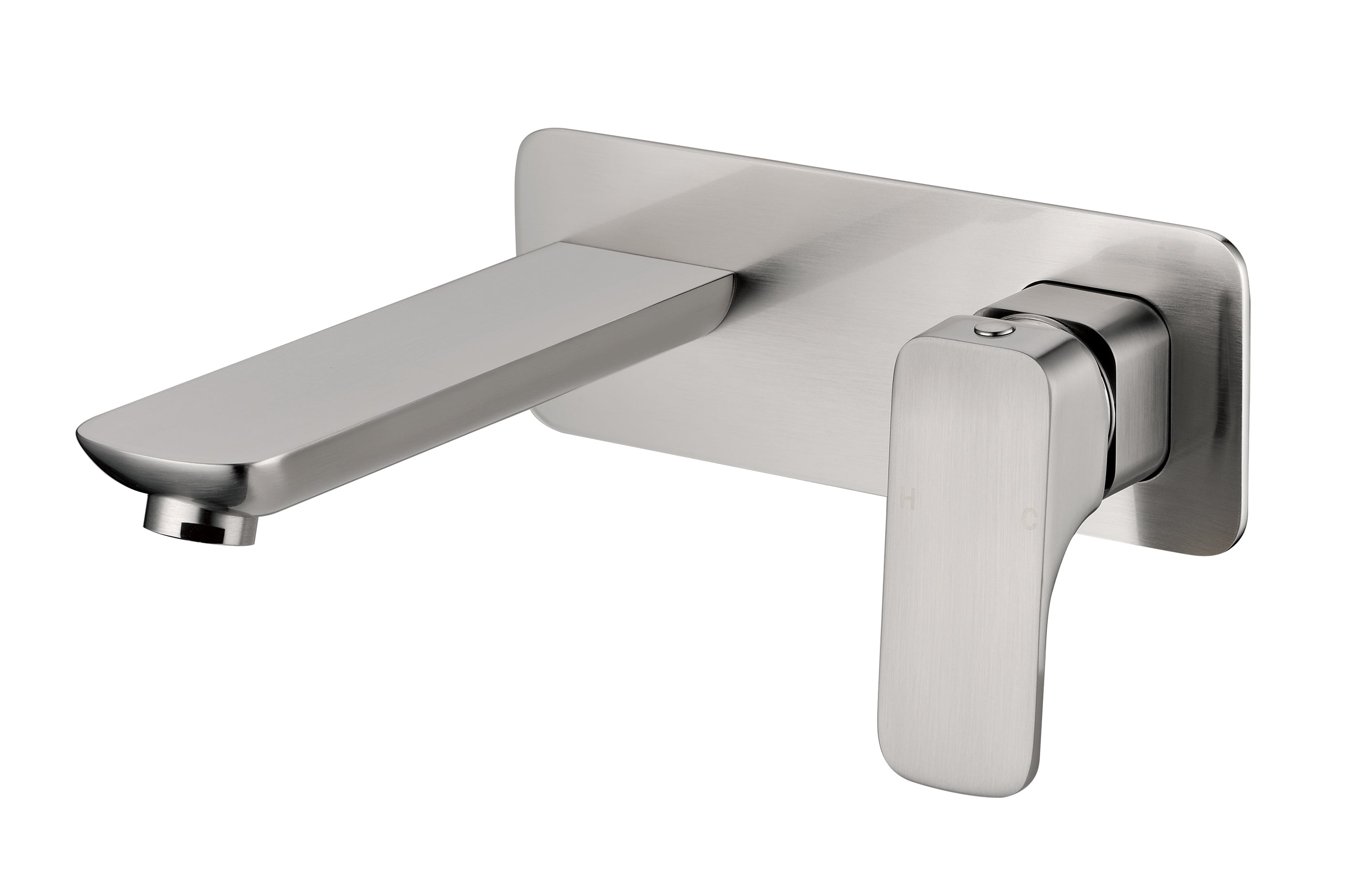 Brushed Nickel Nova Wall - Mounted Basin Mixer with Excellent Features