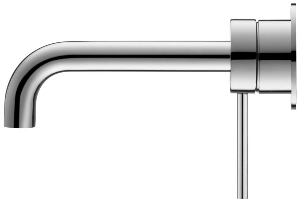 Hot Sale! 2P Chrome Curved Spout Mica Wall - Spout Combo for Modern Bathrooms