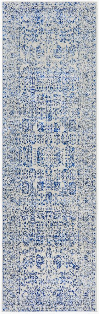 Exclusive Evoke Frost Blue Transitional Area Rug - Machine - Woven in Turkey