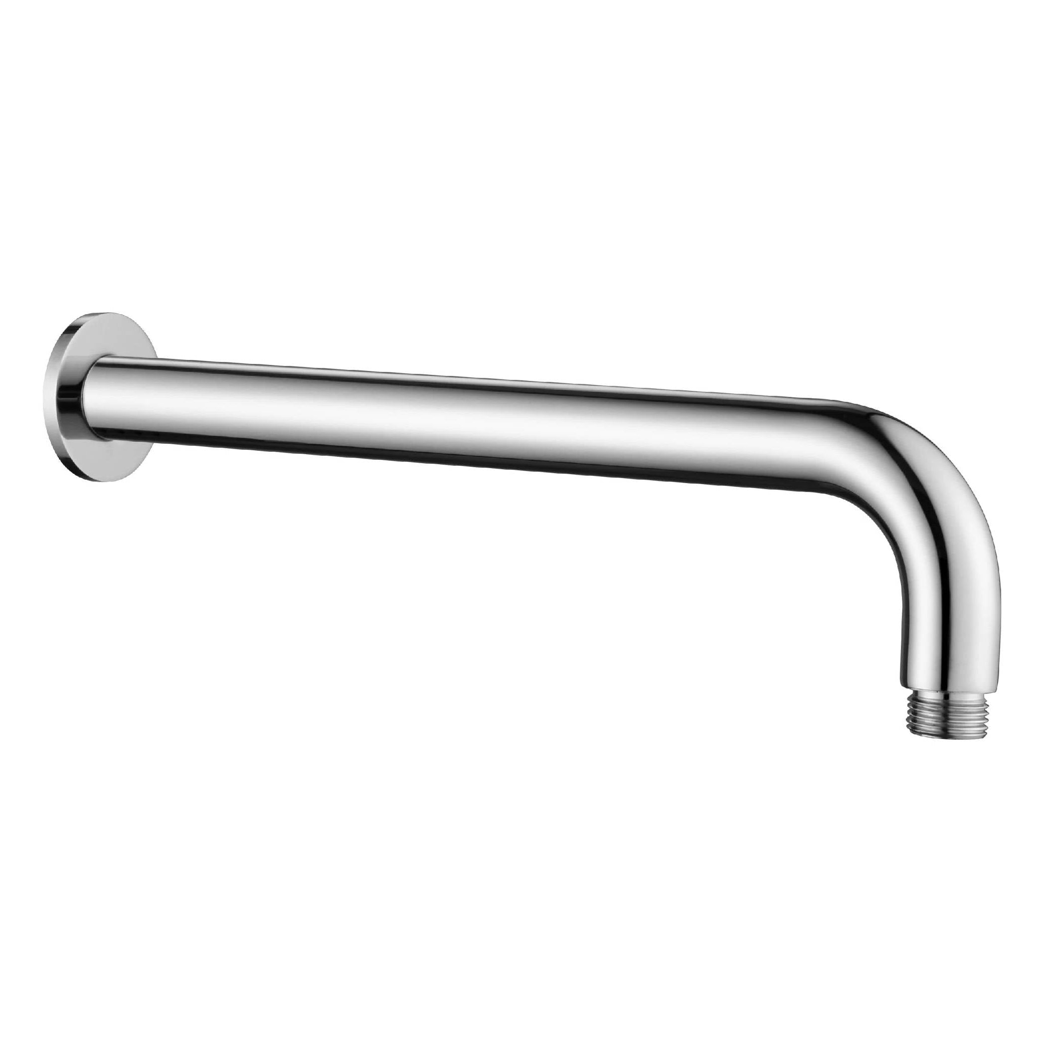 450mm Chrome Curved Mica Wall-Mounted Shower Arm for a Luxury Shower