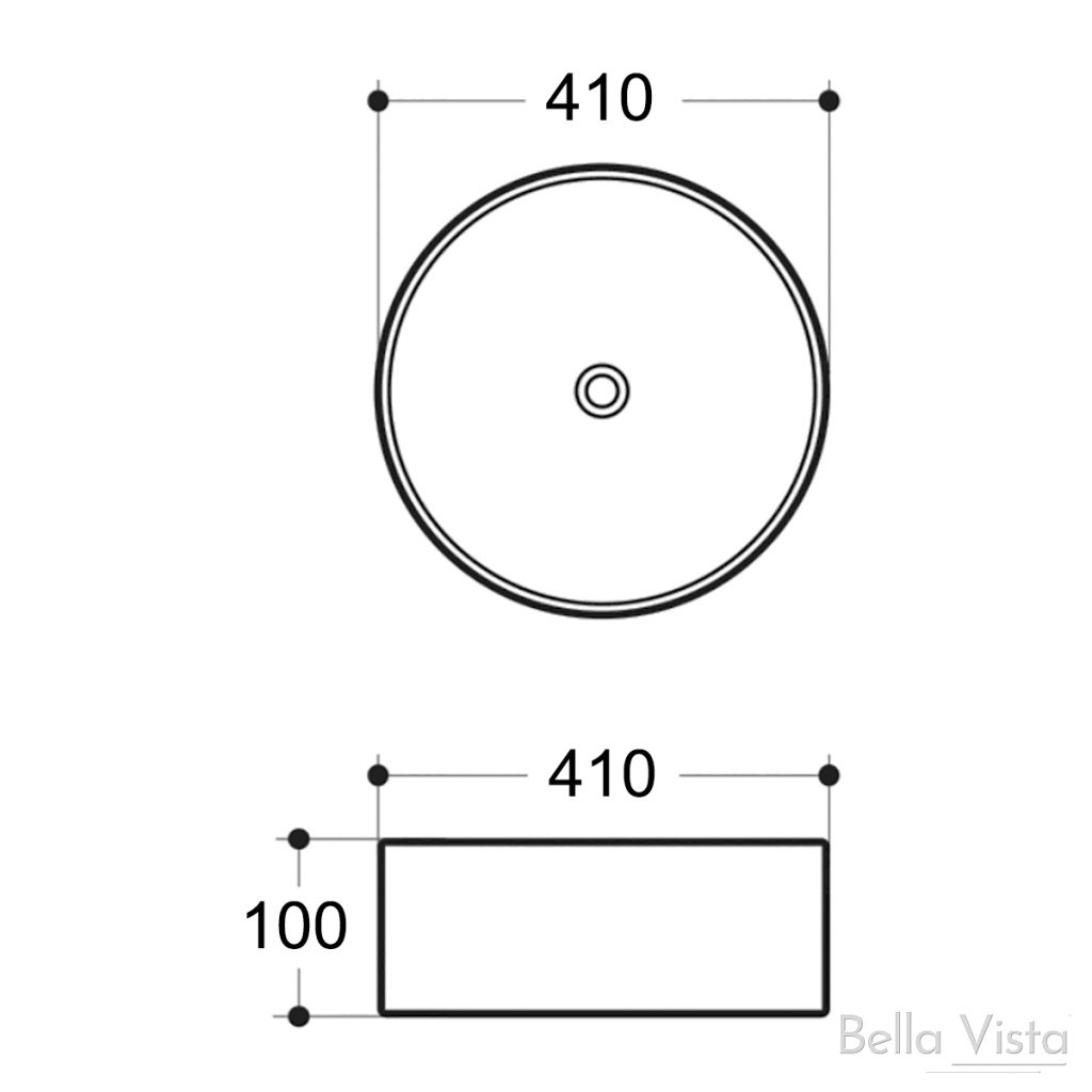 Matte White Aimee Basin - 410mm x 100mm for Modern Bathrooms