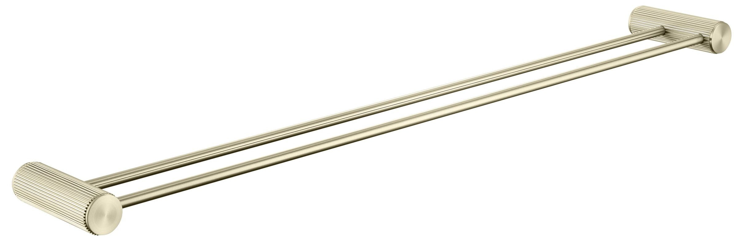Hot Sale! Brushed Gold Mica Fluted Double Towel Rail for Bathroom Organization