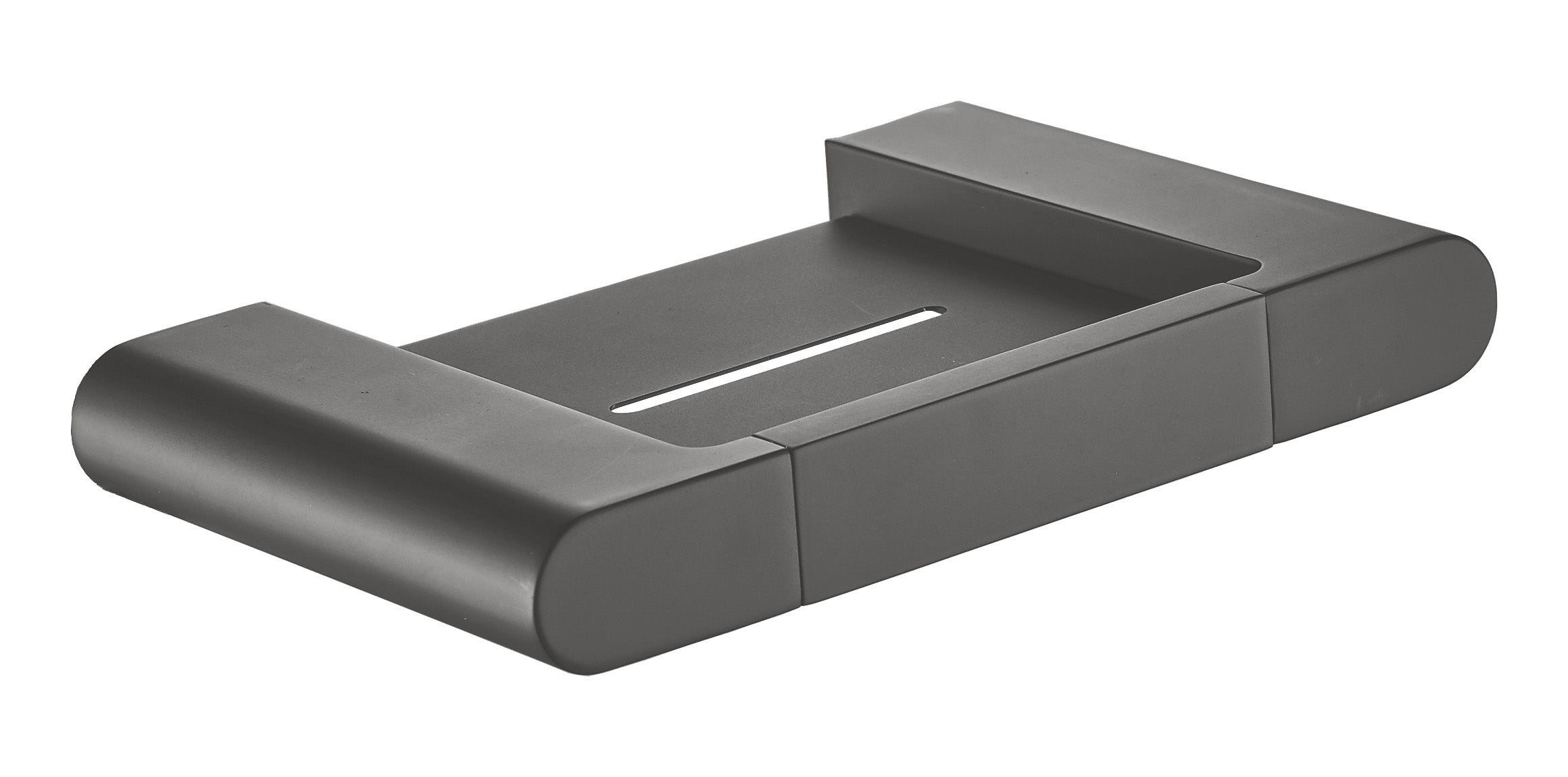 High - Quality Brushed Gun Metal Flores Soap Holder