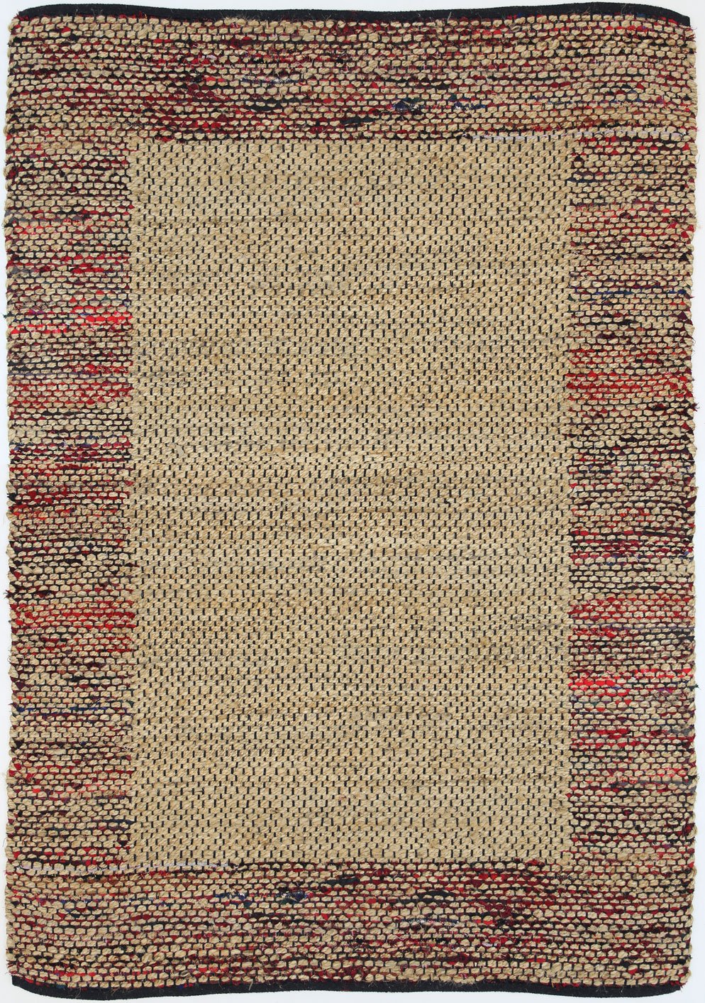 Exclusive Mahal Multi - Colour Border Jute Rug on Sale
