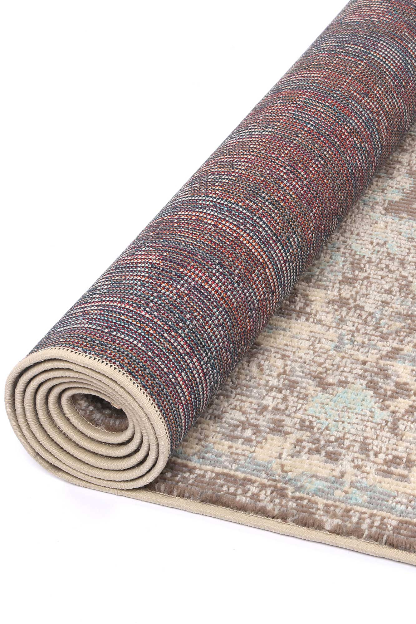 Exclusive Offer! Micah Floral Rug in Grey and Sky Blue Shades