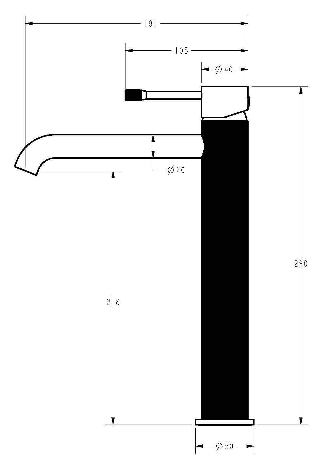 Hot Sale! Matte Black Linie High - rise Bathroom Basin Mixer for Modern Bathrooms