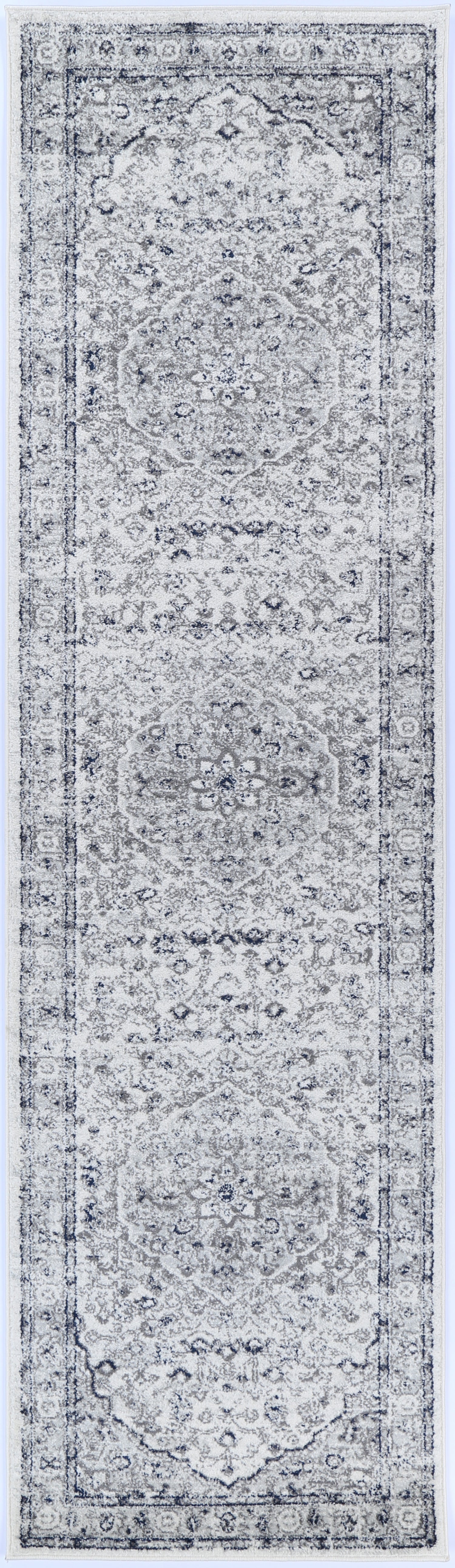 Trendy Navy Floral Area Rug from Ligures Collection - Ideal for Any Room