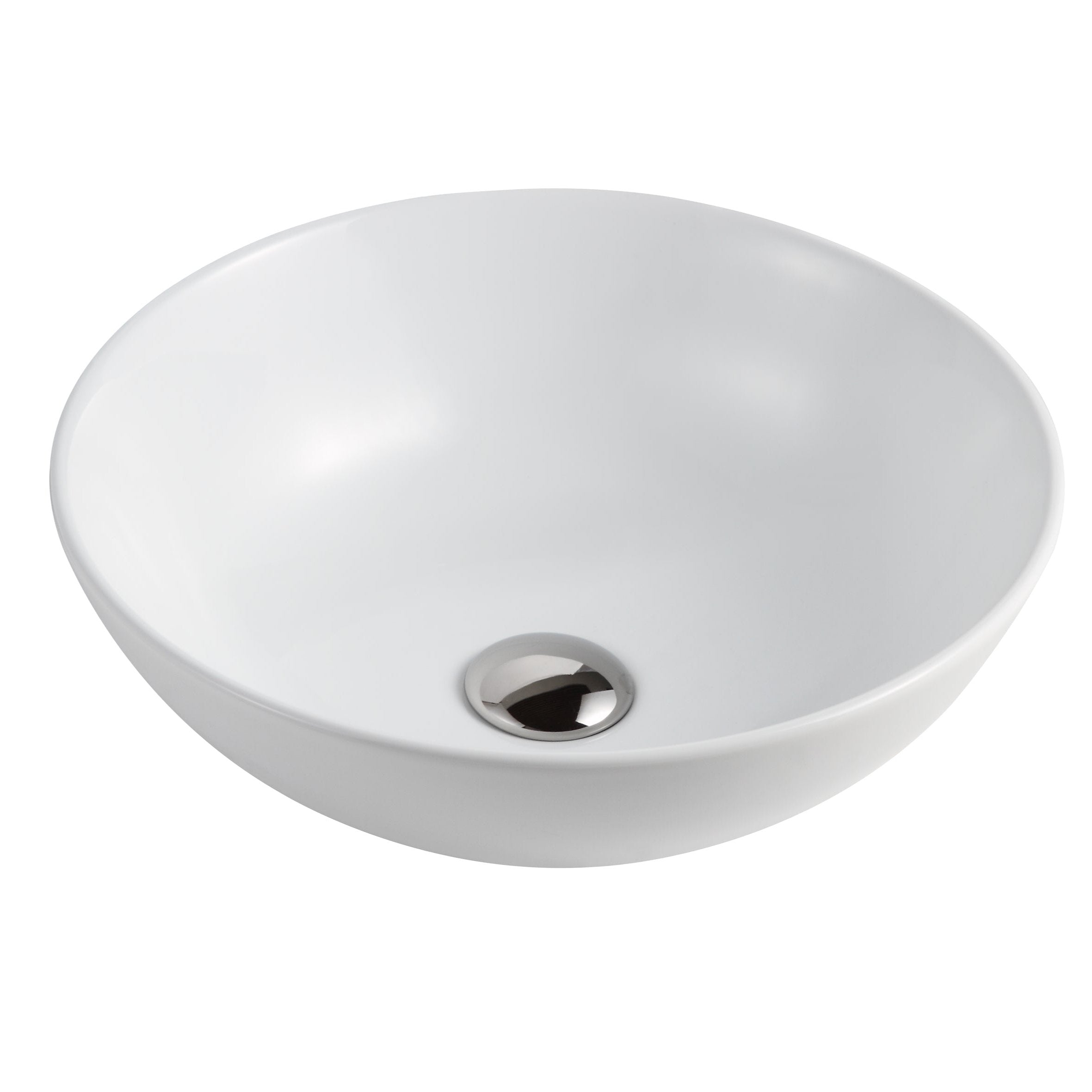 Hot Sale! White ABS Ceramic Above Counter Round Art Basin (400mm Size)