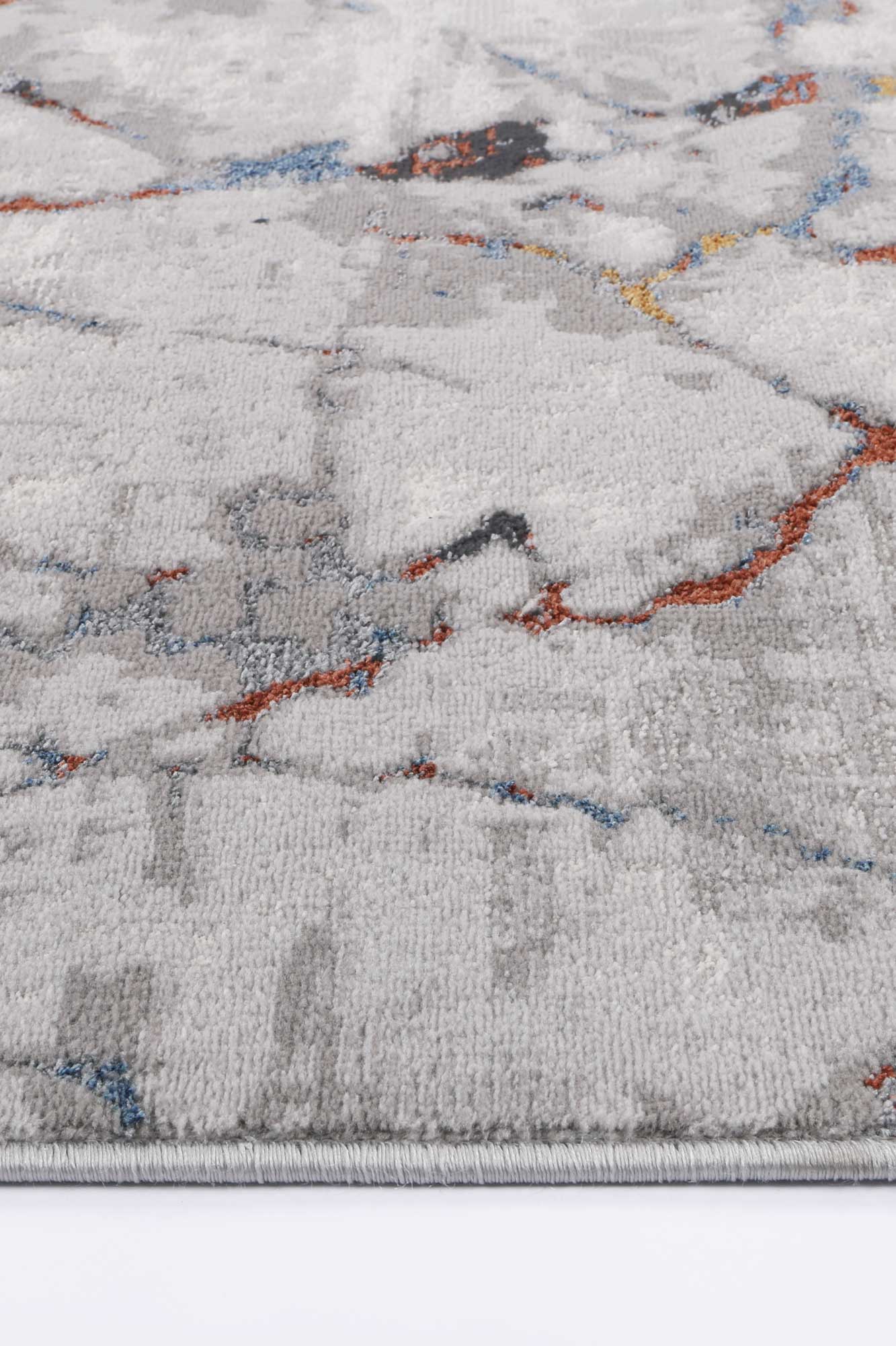 Vincent Malo Grey and Multi - Colored Abstract Area Rug