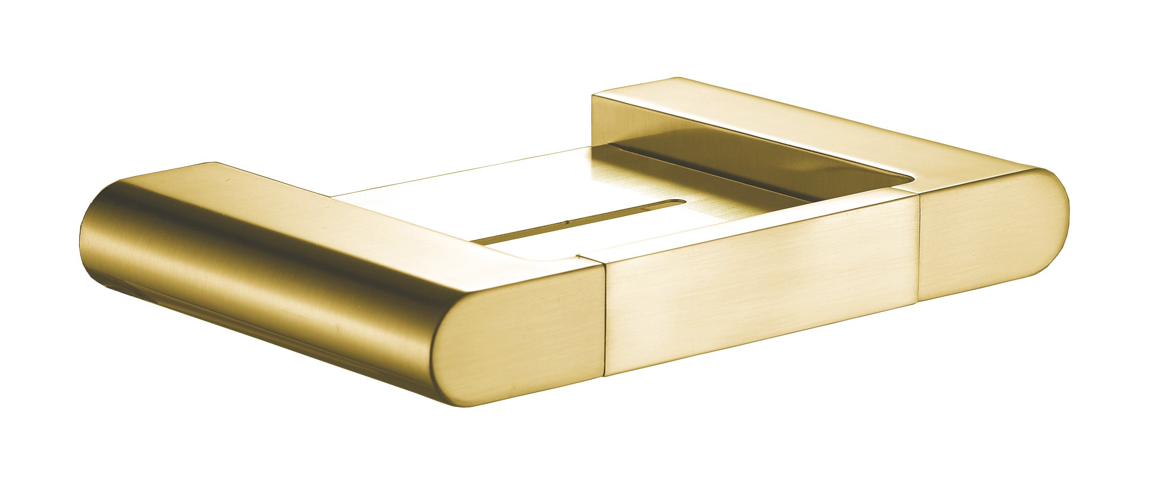 Brushed Gold Flores Metal Soap Holder with 7-Year Warranty