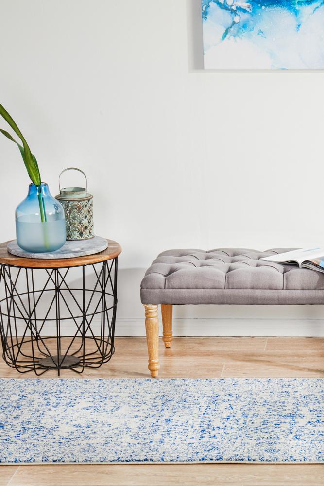 Hot! Evoke Frost Blue Transitional Area Rug