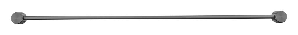 Hot Deal! Brushed Gun Metal Mica Fluted Single Towel Rail