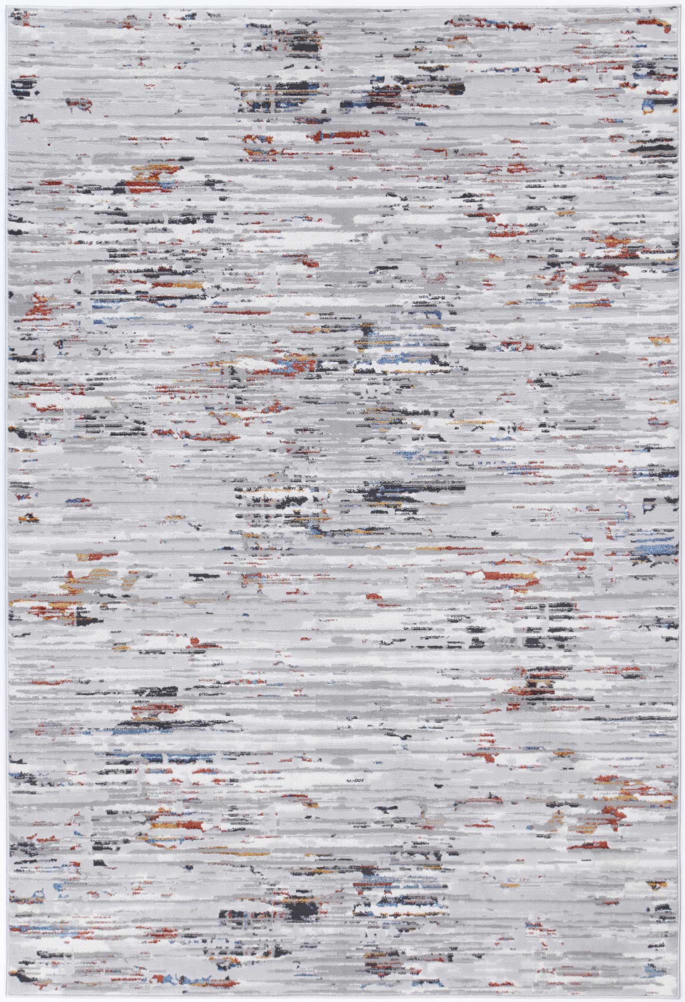 Exclusive Malo Thomas Grey and Multi - Colored Abstract Area Rug for Your Home Decor