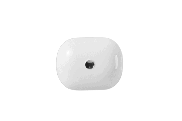 Evea Oval Above - Counter Basin with High - Gloss White Finish (465x375x115)
