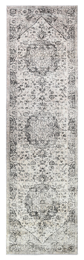 Hot Sale! Medina Grey Runner Rug 0321B