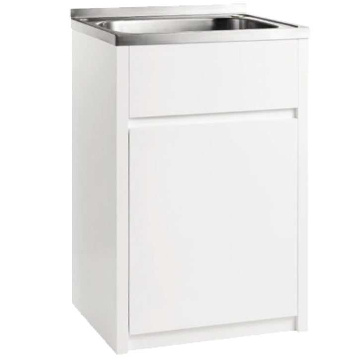 Hot Deal: 45L Stainless Laundry Tub with PVC Cabinet (597x495x890)