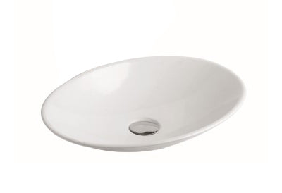 Glossy White Oval POSEIDON Basin (510x350x95)