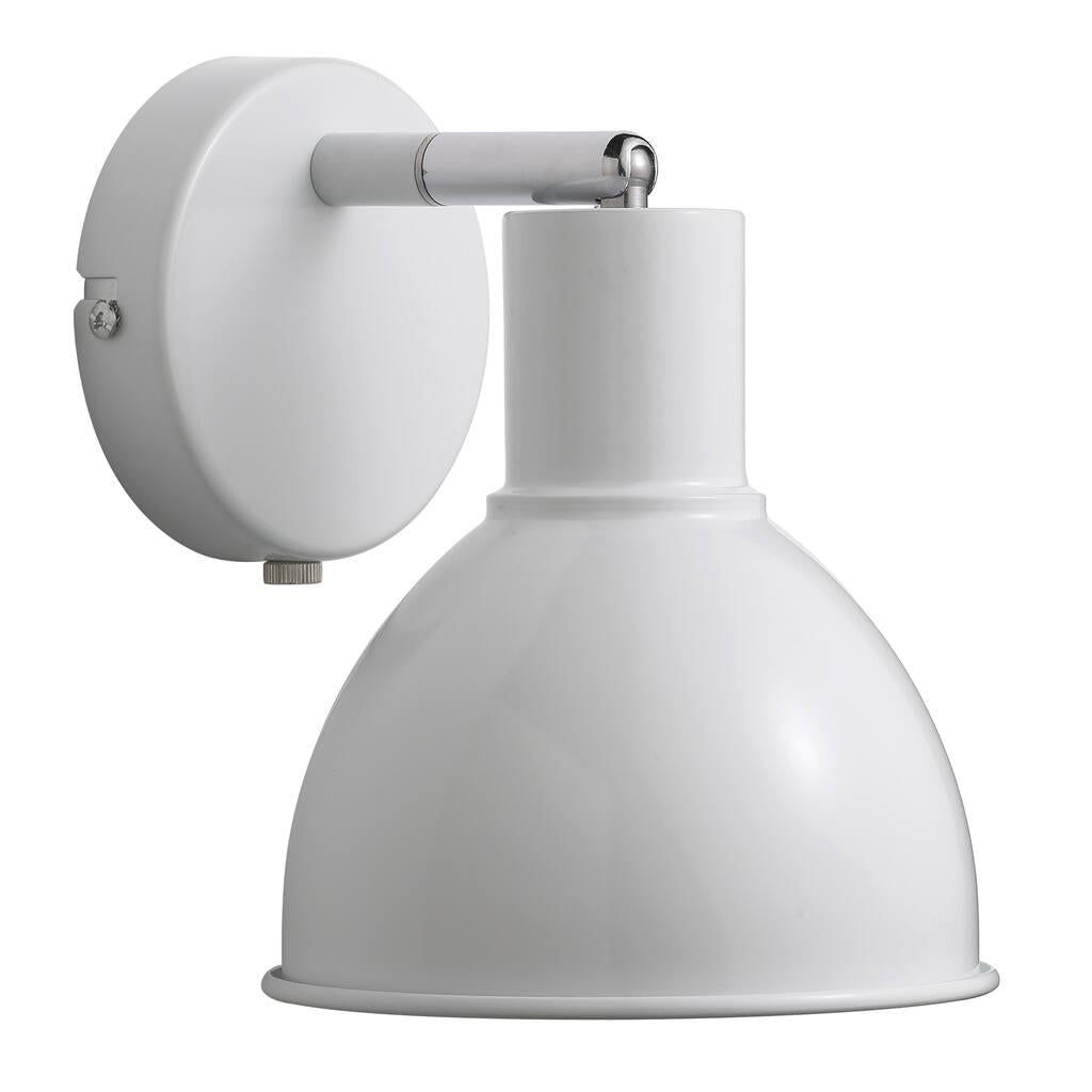 Stylish White Metal Pop Wall Light with Rotatable Head