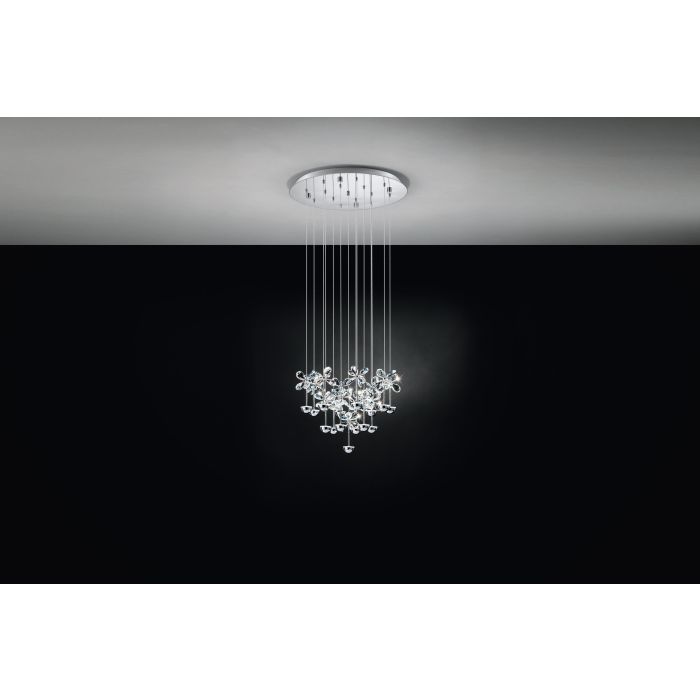 Hot Sale PIANOPOLI 62-Crystal Chrome Pendant Light for Stunning Home Decor