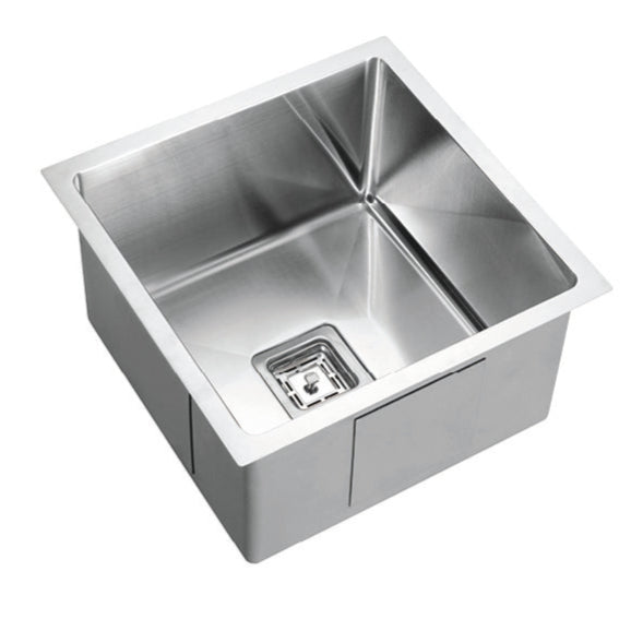 High - Quality Handmade 450x450x220mm POS Stainless Steel Kitchen Sink