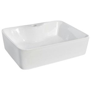Hot Sale! POSEIDON Rectangle Gloss White Ceramic Basin (480x375x135)