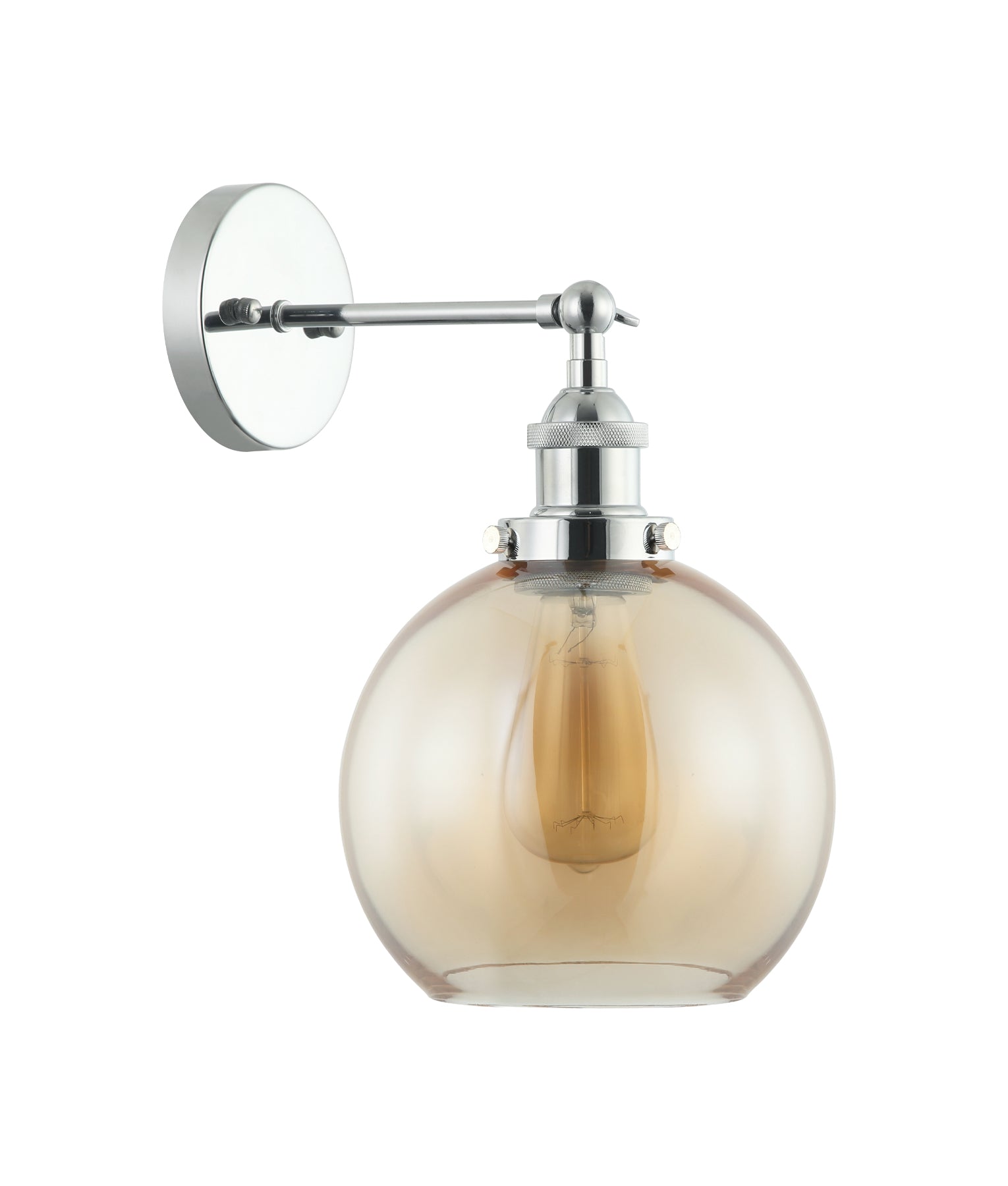 PESINI: Stylish Interior Swing Arm Wall Lights with Antique Brass/Chrome Highlight
