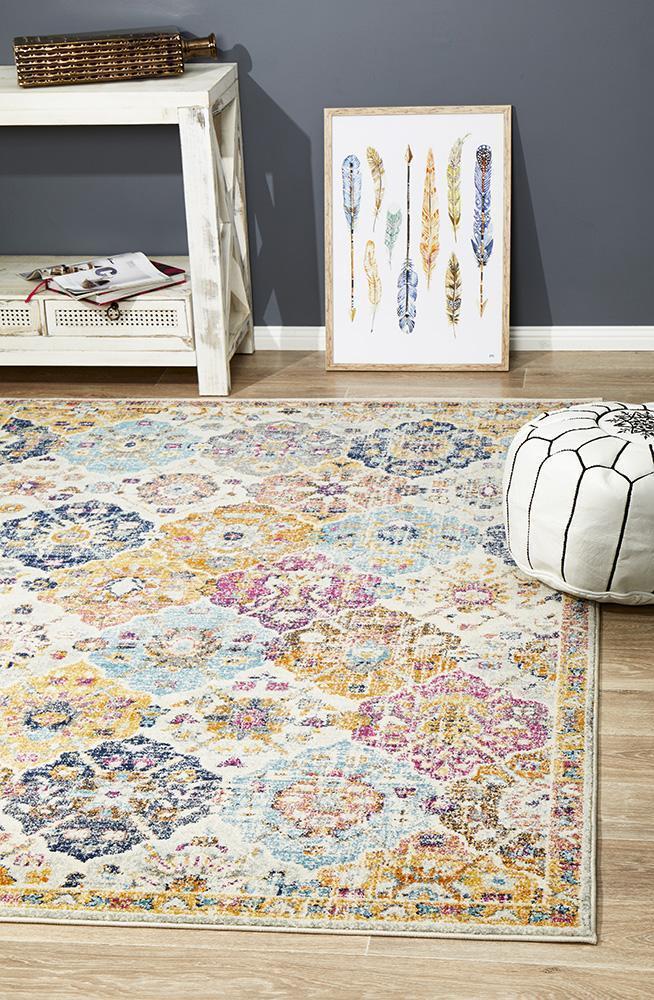 Rust-Colored Museum Ainsley Power-Loomed Polypropylene Rug