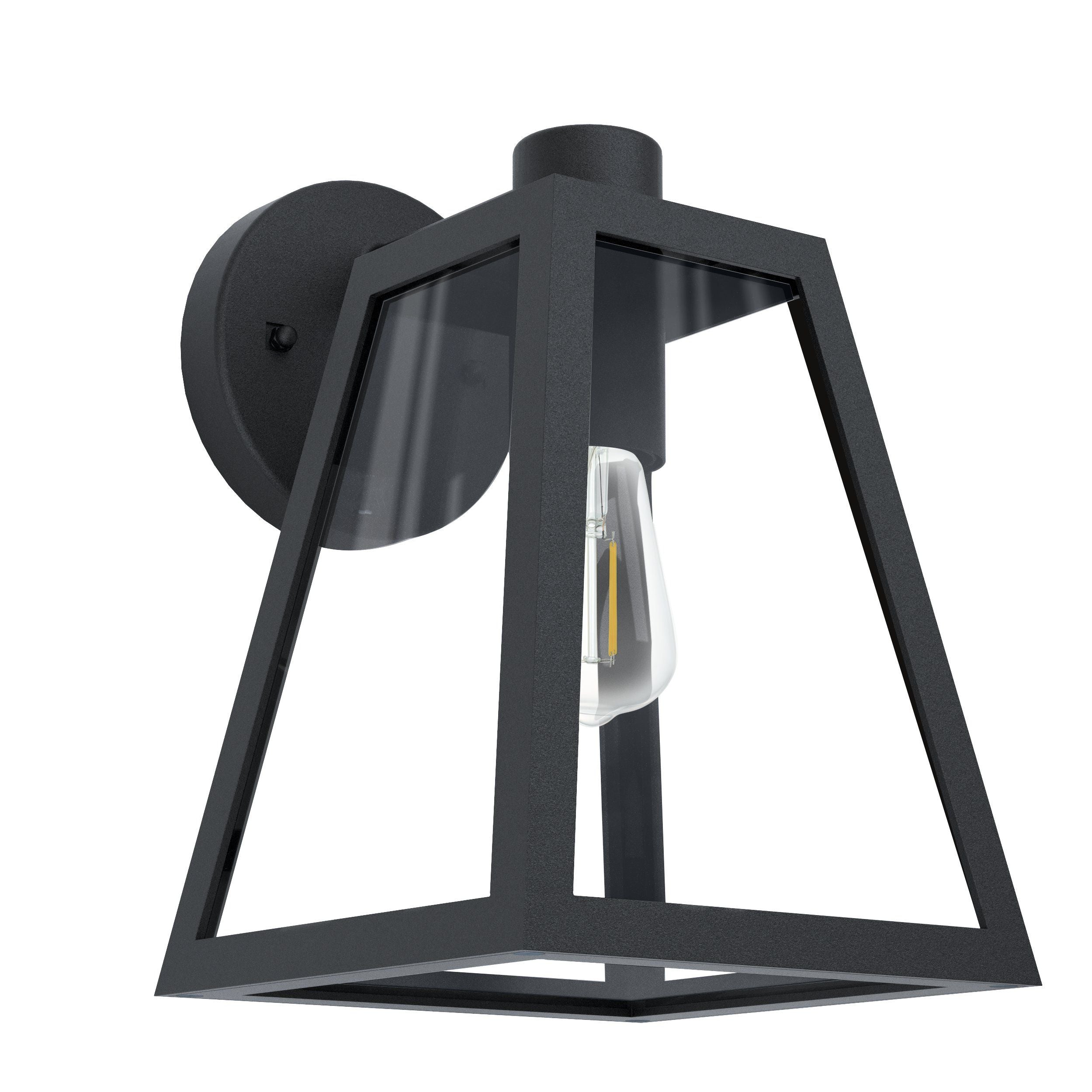 Stunning Black Cast Aluminium MIRANDOLA Wall Light for Outdoor Use
