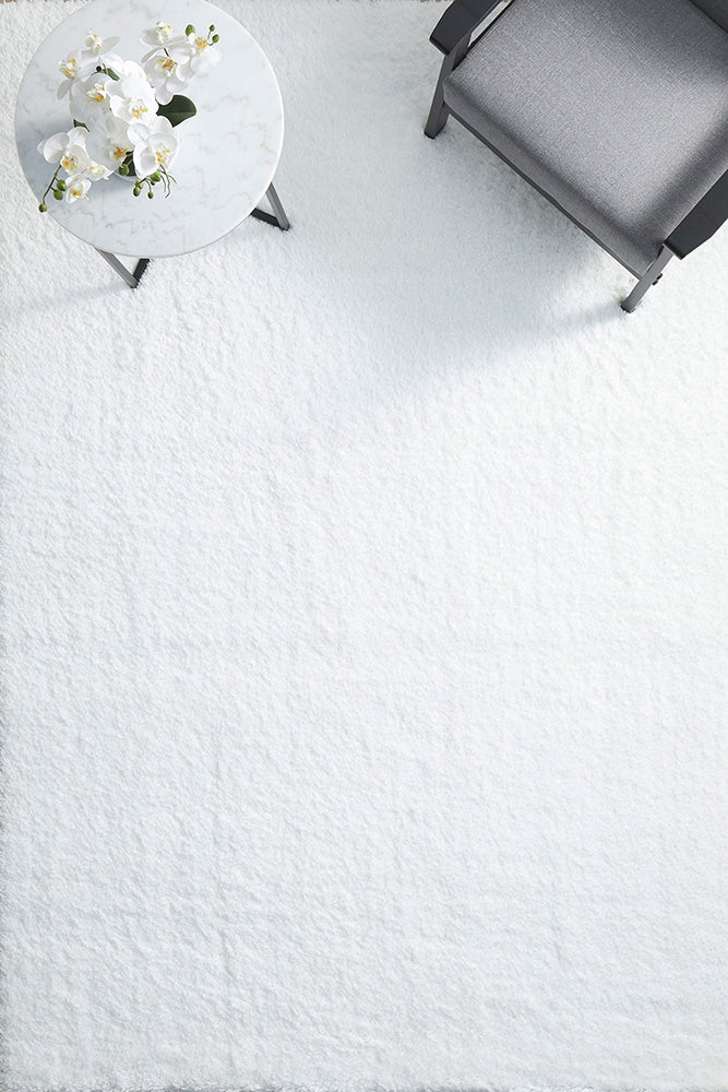 Hot Sale! Exquisite Angel White Polyester Shag Rug for Contemporary Interiors
