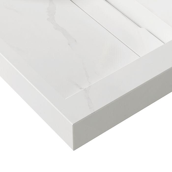 750X460mm Moonlight Rectangle Solid Surface Wall - Hung Basin with Optional Mixer & Bottle Trap