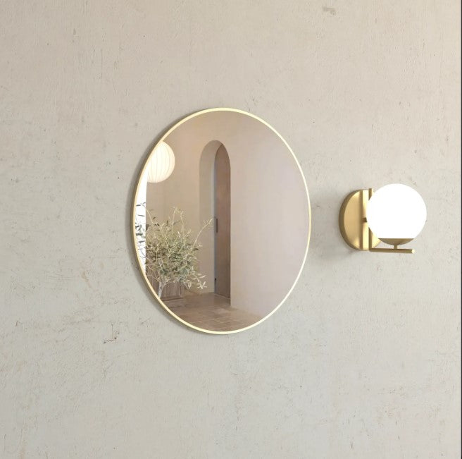 Hot Sale! 700x700mm London Style Round Mirror with Brushed Gold Finish