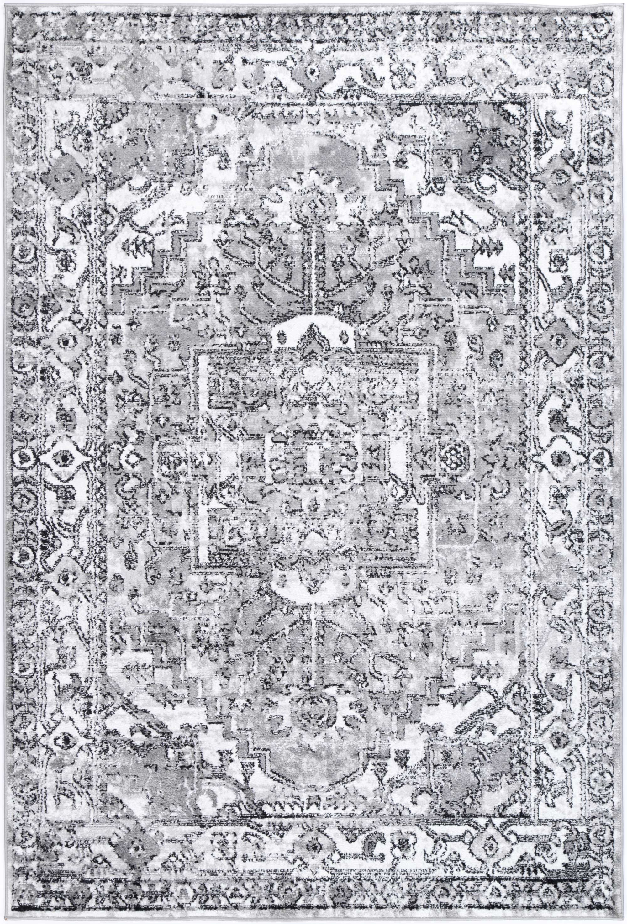 Anatolia Traditional Rug in Stylish Black and Grey - Ideal for High Traffic Areas