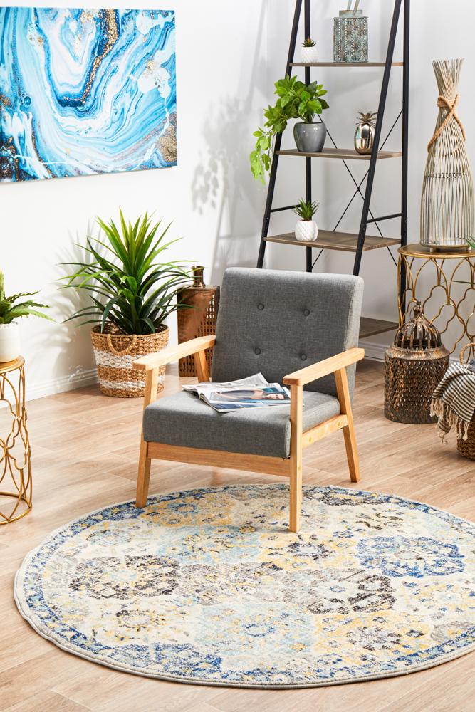 Special Offer! Evoke Multi - Blossom Transitional Round Area Rug