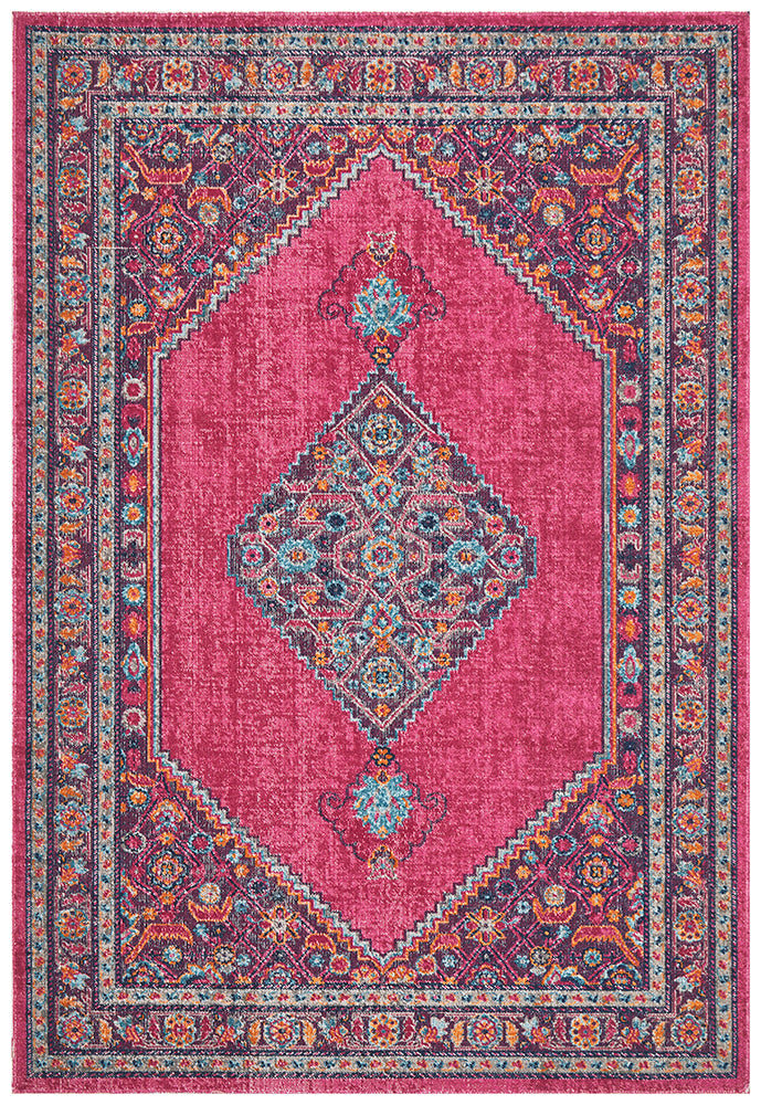 Hot Sale! Diamond Pink Eternal Whisper Area Rug with Vintage Look