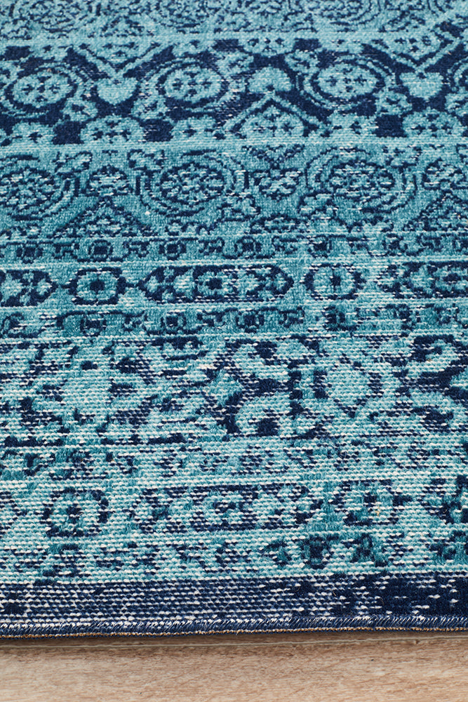 Exclusive Vision Blue Vintage-Look Rug on Sale